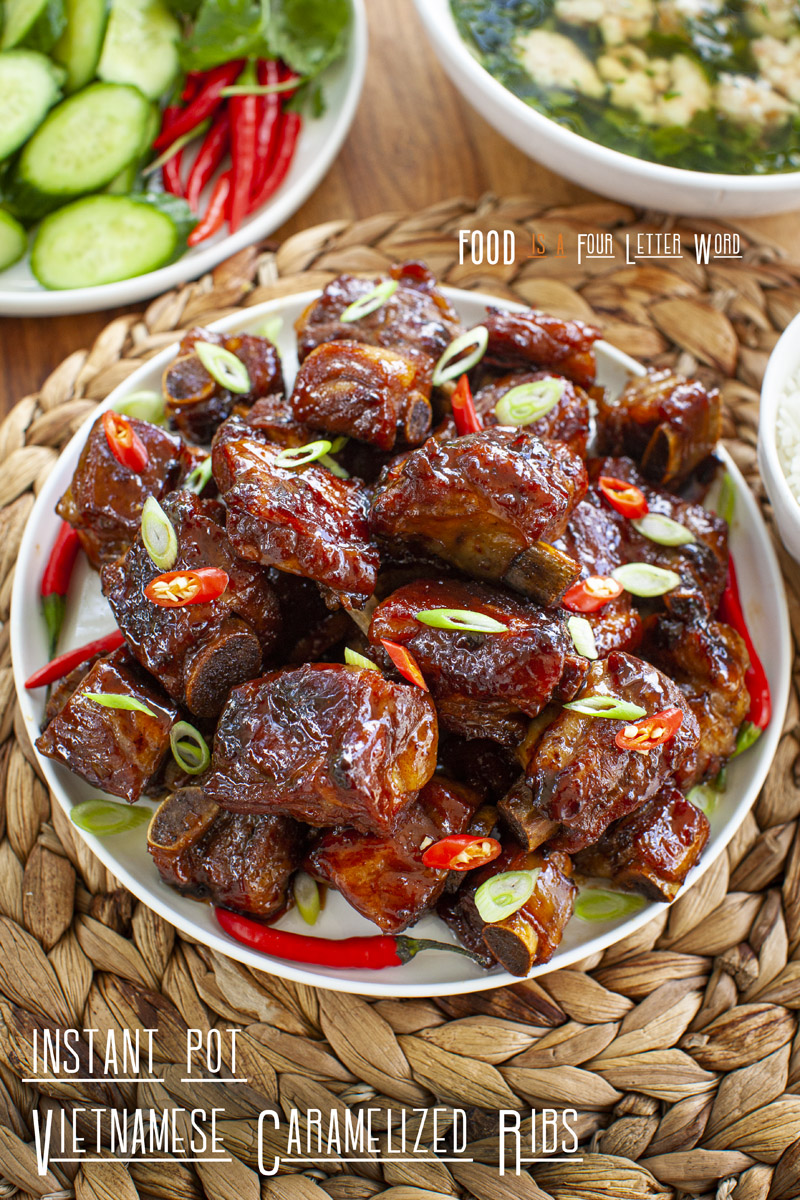 Instant Pot Vietnamese Caramelized Pork Spare Ribs Recipe (Sườn Ram Mặn)