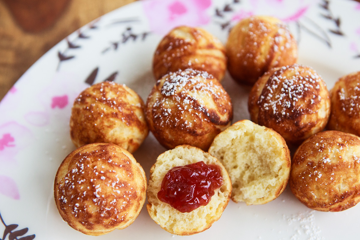 Aebleskiver Recipe - Round Danish Pancakes