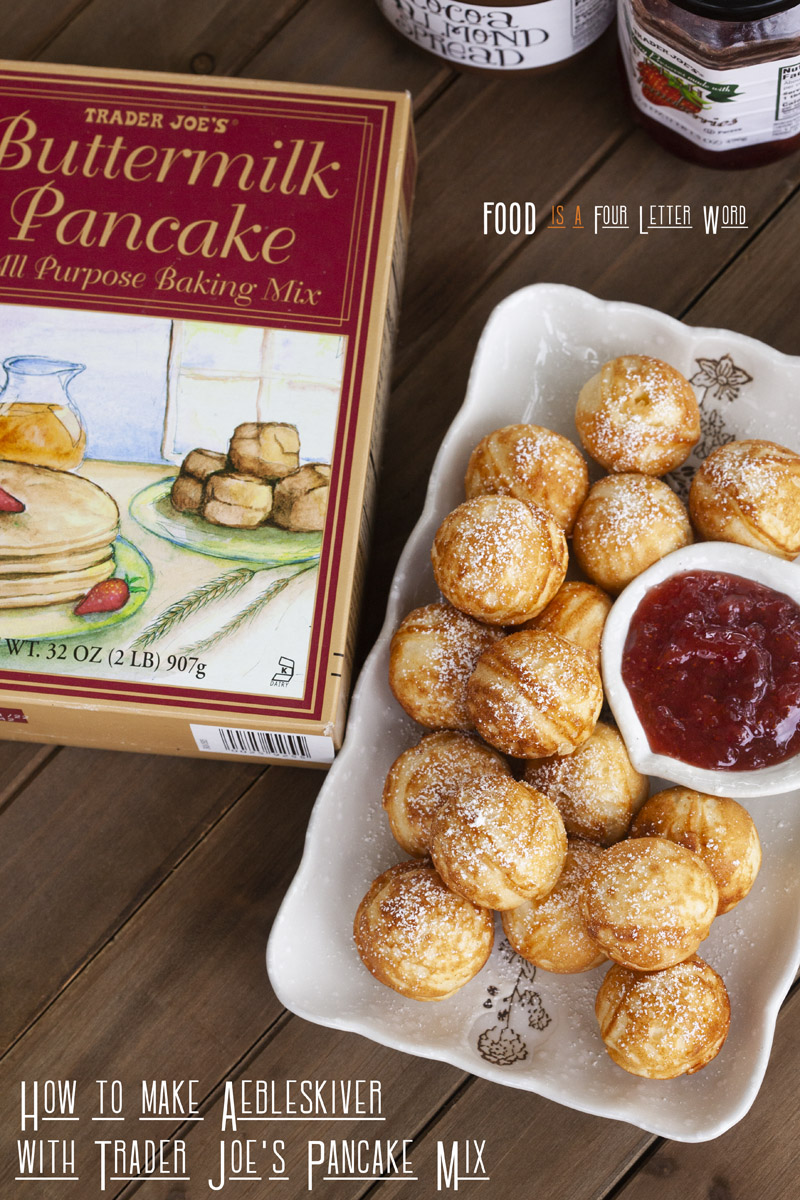 How to make Aebleskiver with Trader Joe’s Buttermilk Pancake Mix (Round Danish Pancakes Recipe)