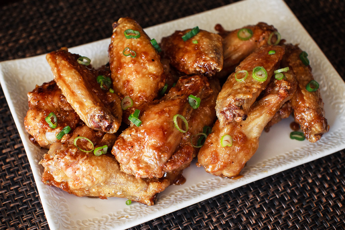 Air Fryer Sticky Honey Soy Garlic Wings Recipe