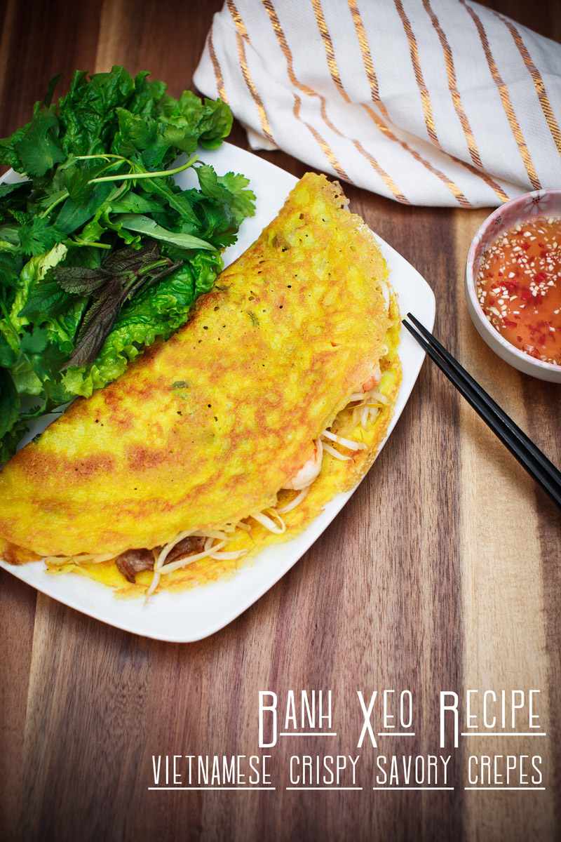 Banh Xeo Recipe (Vietnamese Crispy Savory Crepes)