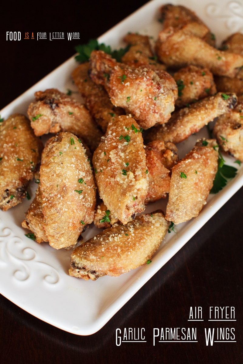 EASY Air Fryer Parmesan Garlic Wings Recipe