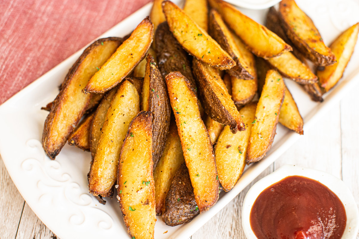 Extra Crispy Oven Roasted Potato Wedges Recipe