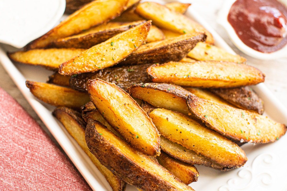 Extra Crispy Oven Roasted Potato Wedges Recipe