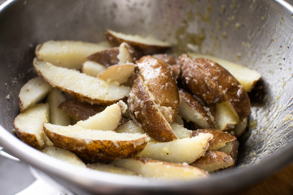 Extra Crispy Oven Roasted Potato Wedges Recipe