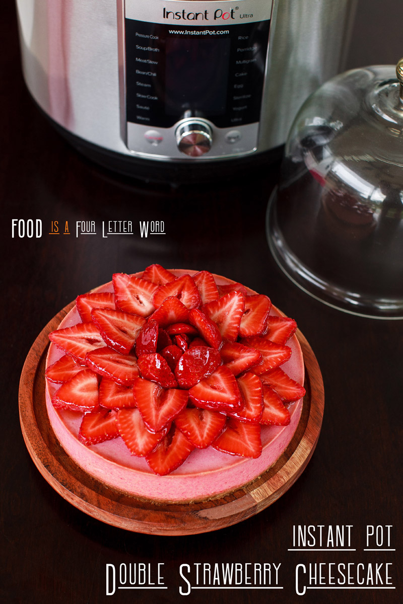 Instant Pot Double Strawberry Cheesecake Recipe