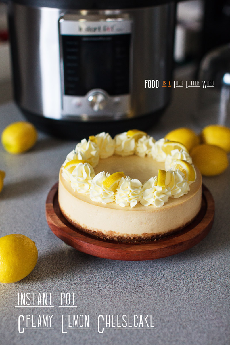 Instant Pot Creamy Lemon Cheesecake Recipe