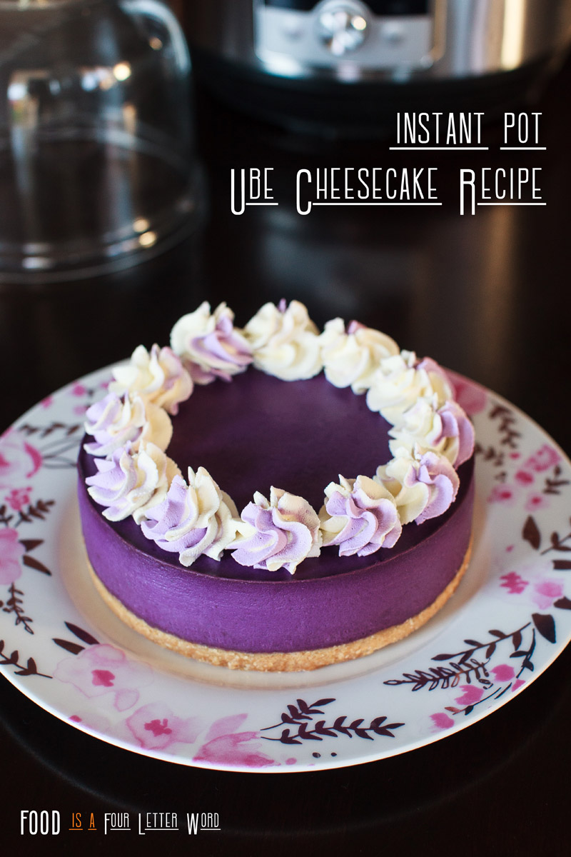 Instant Pot Ube Cheesecake Recipe