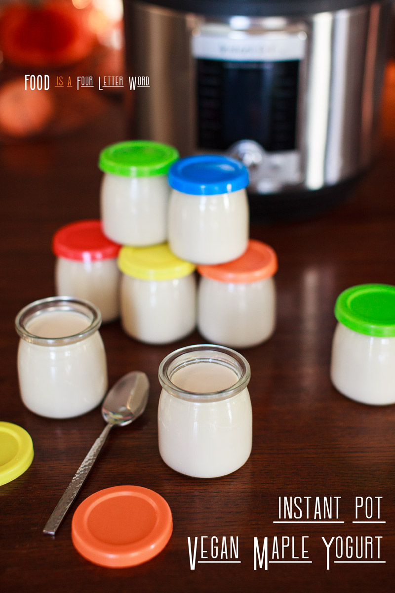 EASY Instant Pot VEGAN Maple Yogurt Recipe