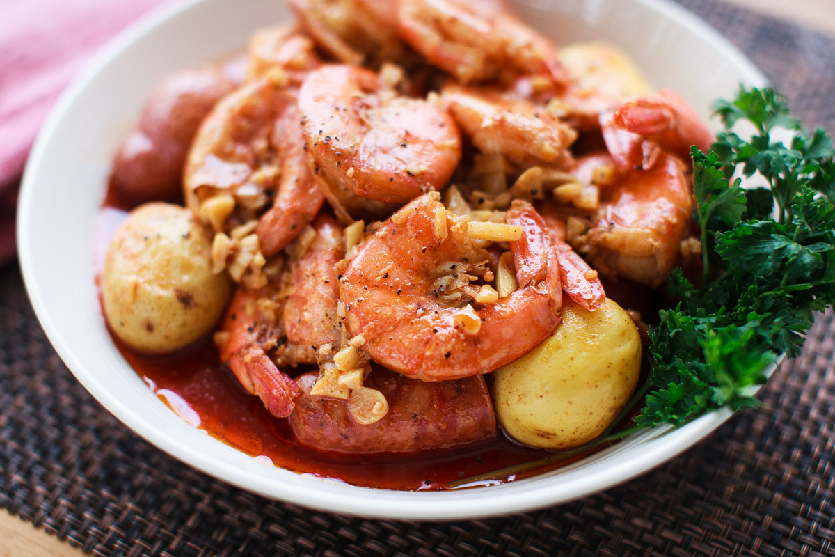 Instant Pot Whole ShaBang! Shrimp Boil Recipe (Copycat of The Boiling Crab)