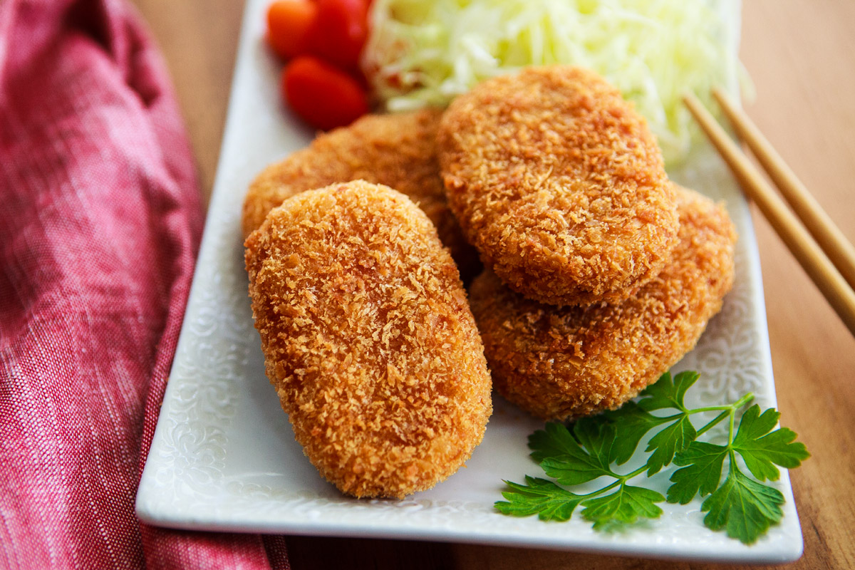 Kabocha Korokke Recipe - Japanese Pumpkin Croquette