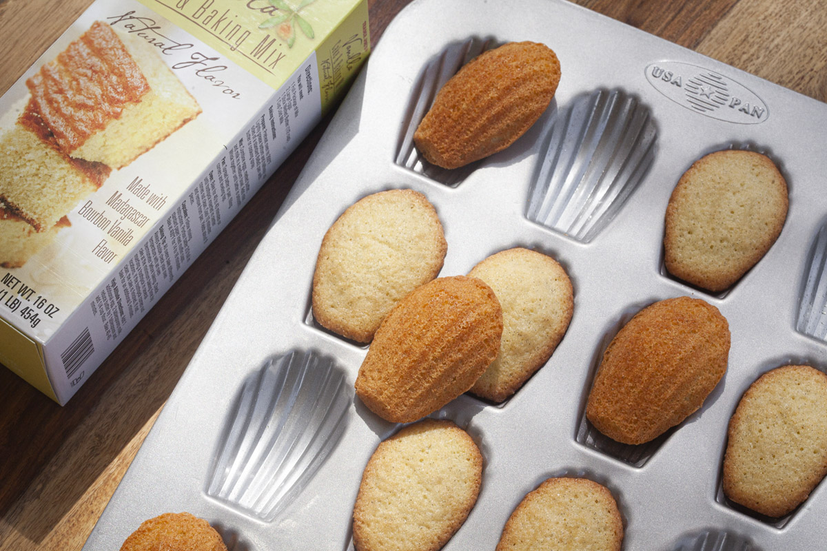 How to make Madeleines with Trader Joe’s Vanilla Cake Mix