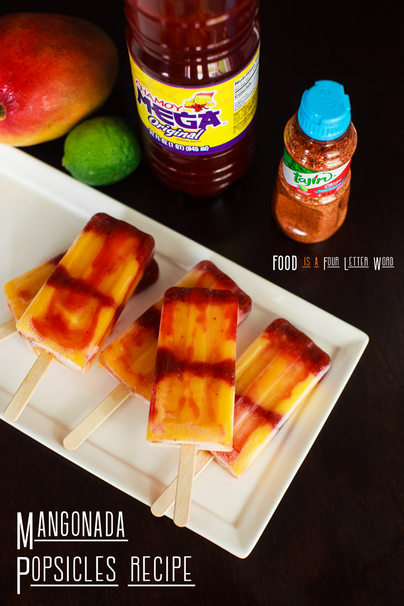 Mangonada Popsicles Recipe (Mango + Chamoy + Tajin)