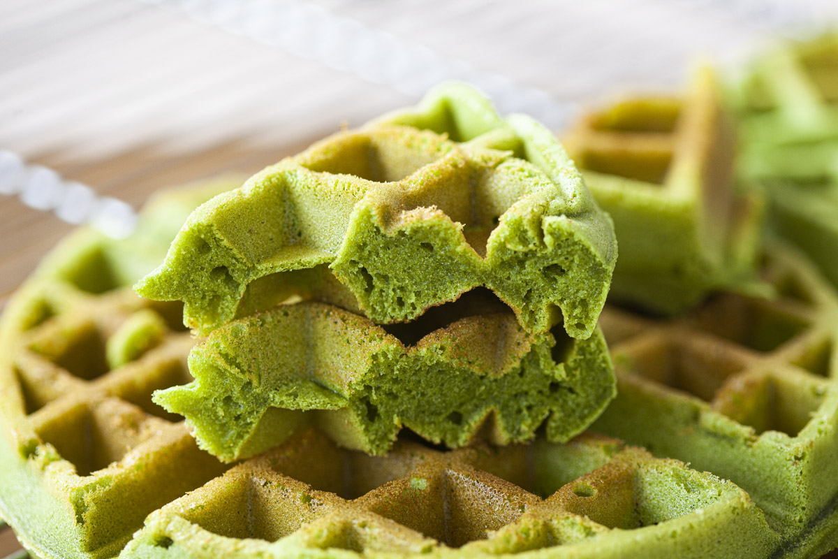 Matcha Mochi Waffles Recipe