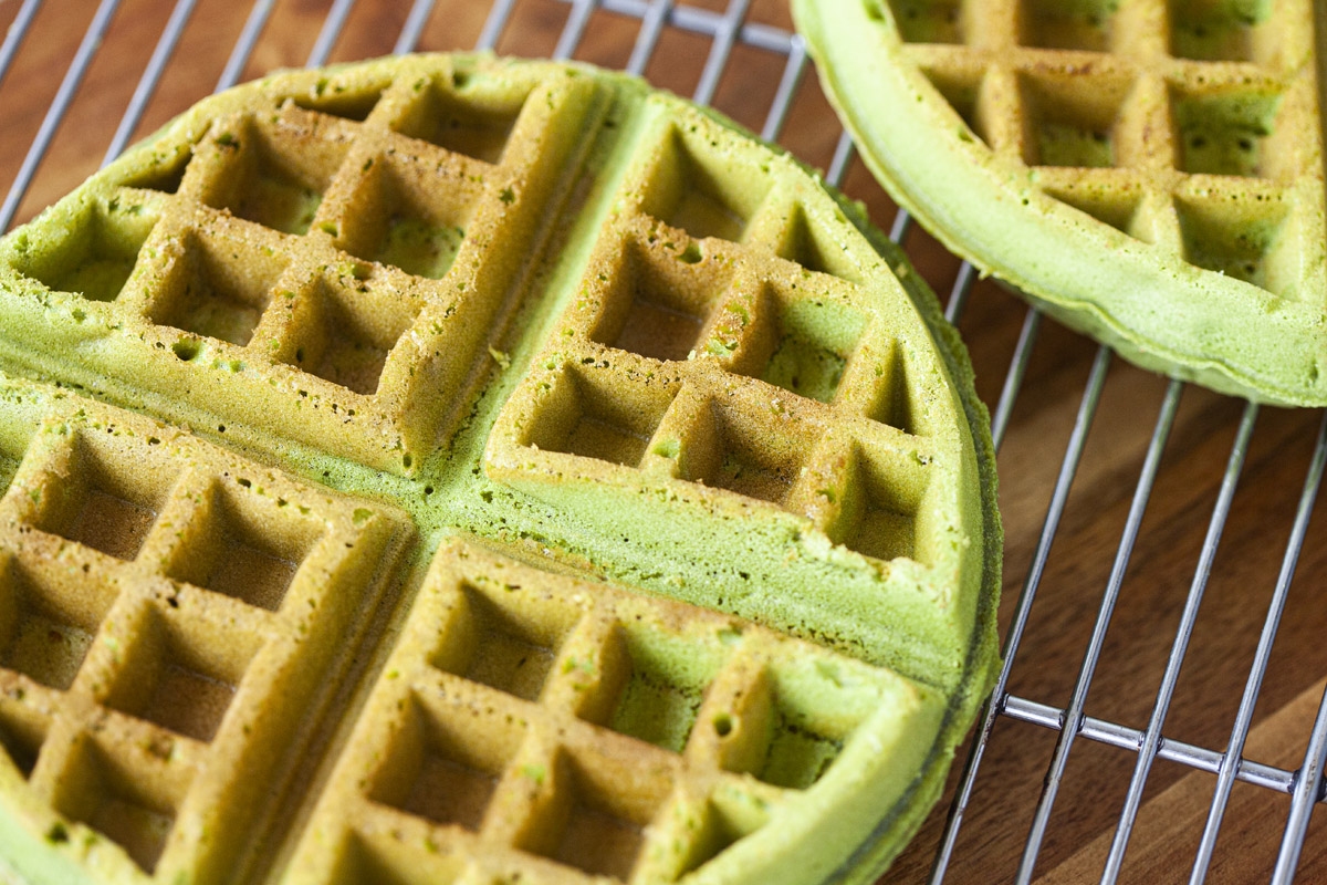 Matcha Mochi Waffles Recipe