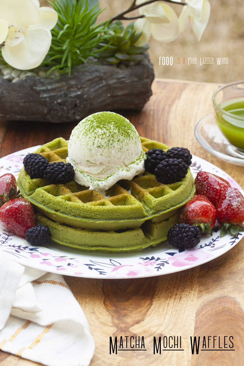 Matcha Mochi Waffles Recipe