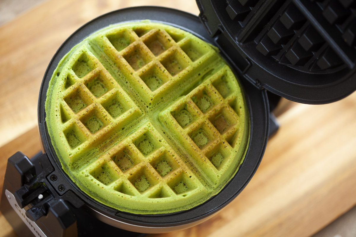 Matcha Mochi Waffles Recipe