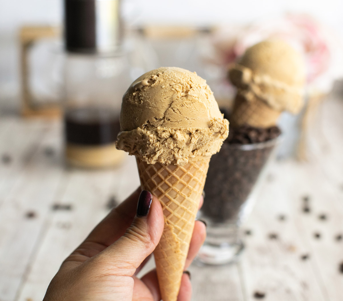 No-Churn Vietnamese Coffee Ice Cream Recipe