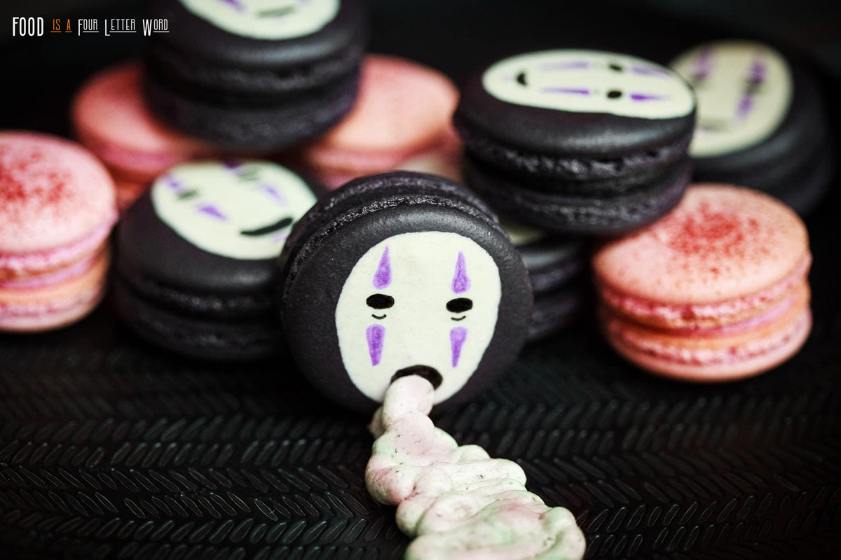 No Face Macarons Spirited Away Recipe