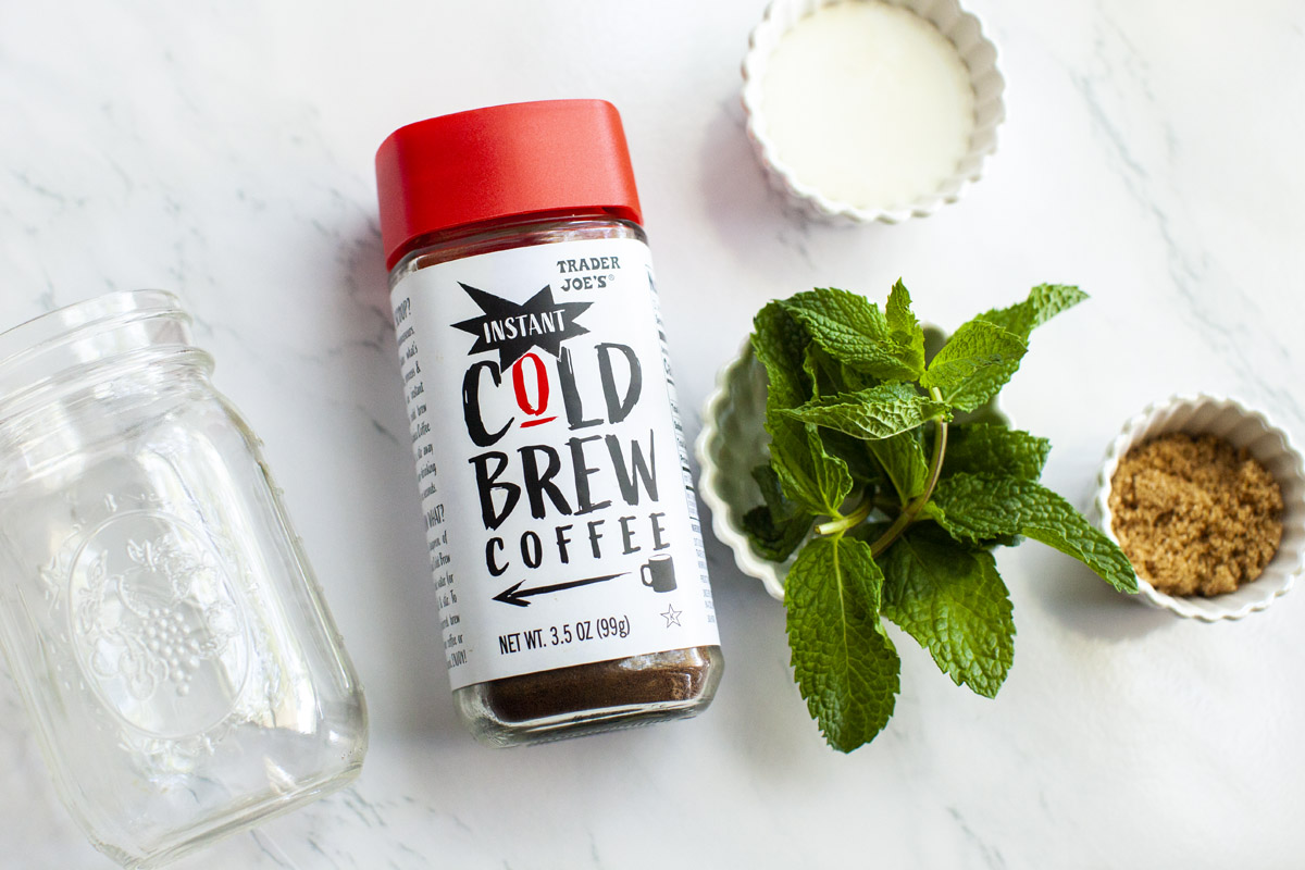 Philz Iced Mint Mojito Coffee Recipe using Trader Joe’s Instant Cold Brew