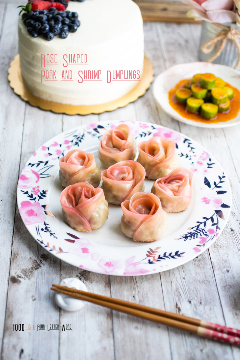 Rose Shaped Pork & Shrimp Dumplings Recipe