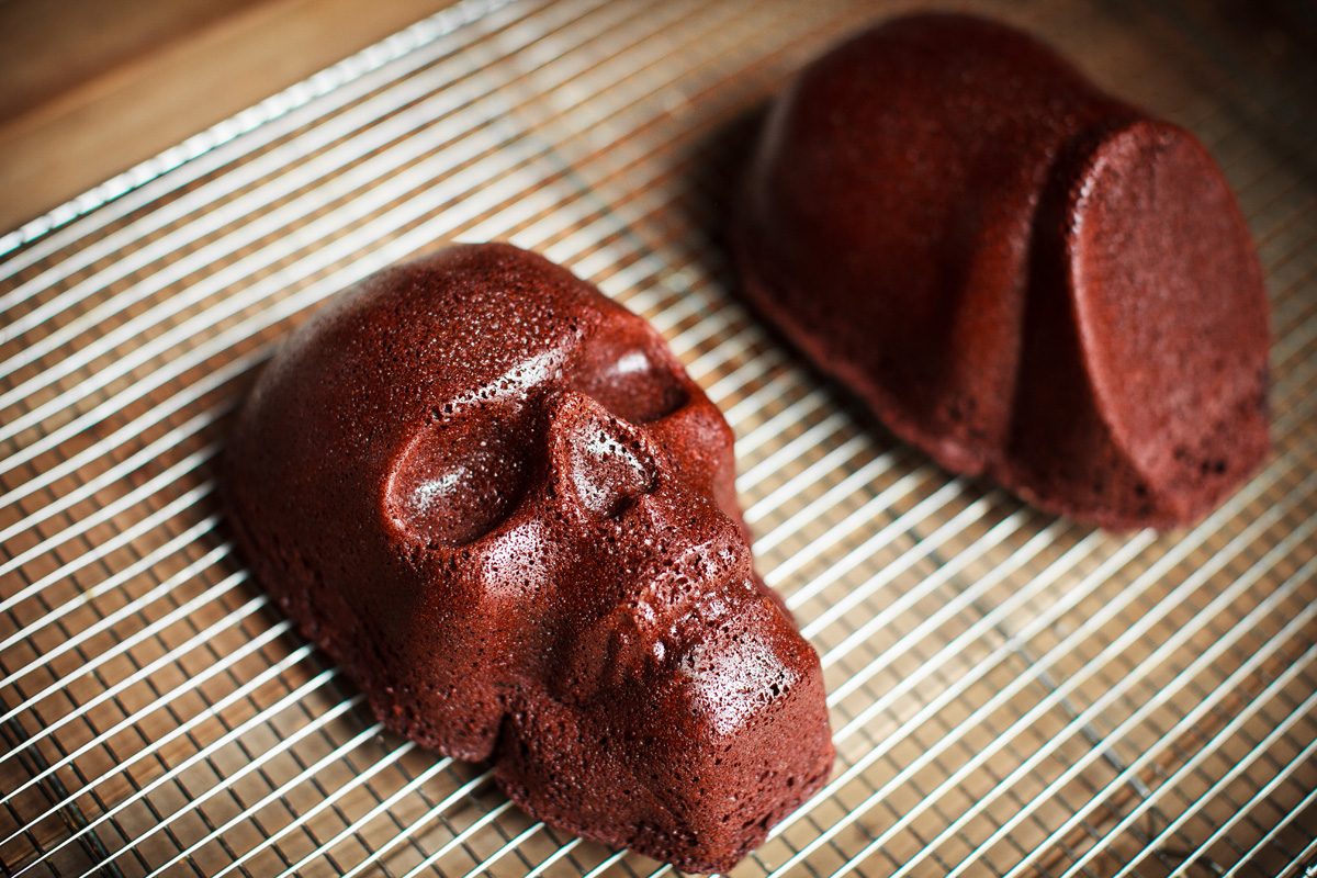 Triple Chocolate Skull Cake Recipe for Nordic Ware Skull Cake Pan