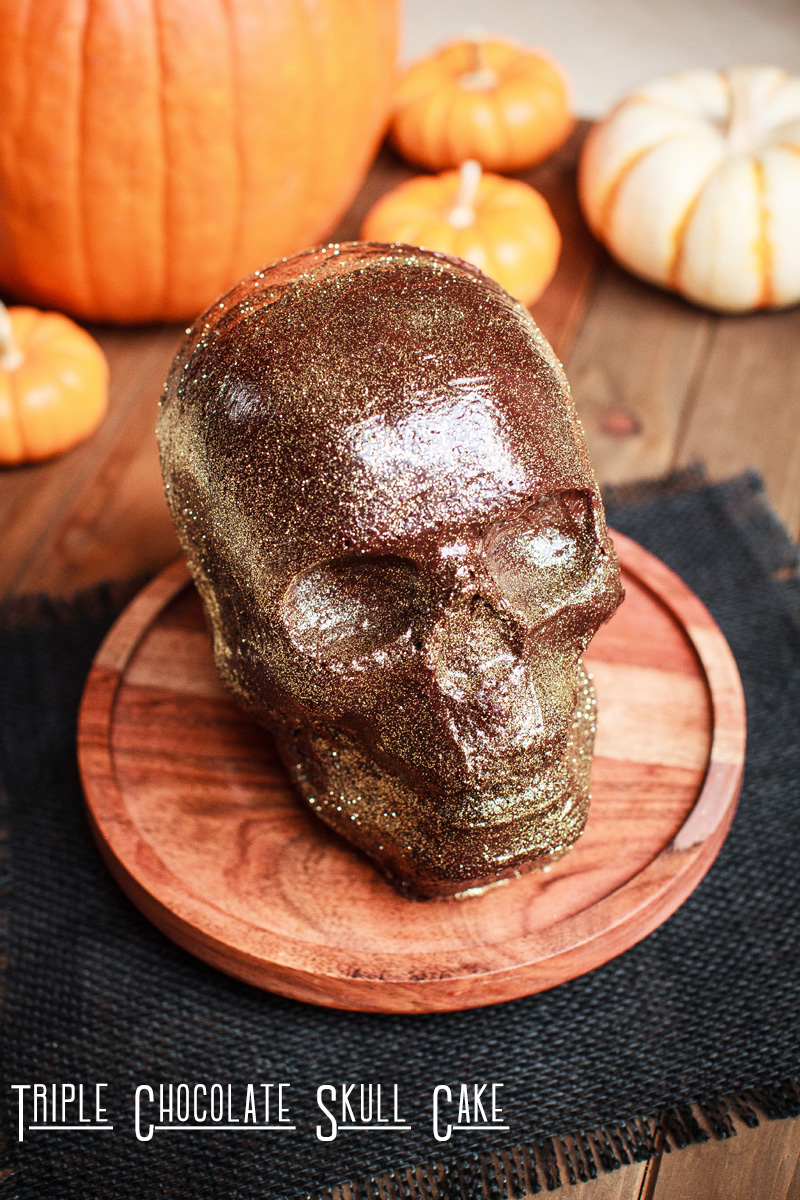 Triple Chocolate Skull Cake Recipe for Nordic Ware Skull Cake Pan