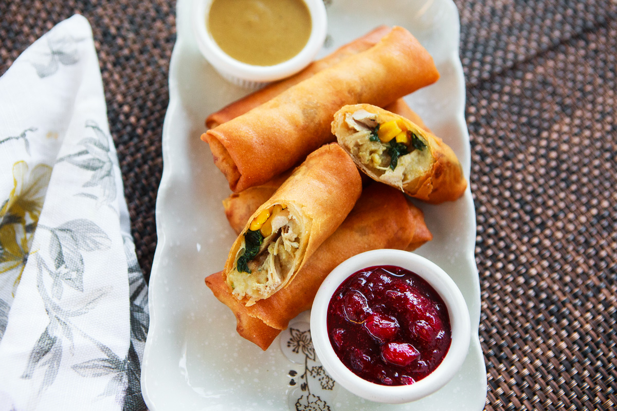 Thanksgiving Leftovers Crispy Egg Rolls Recipe