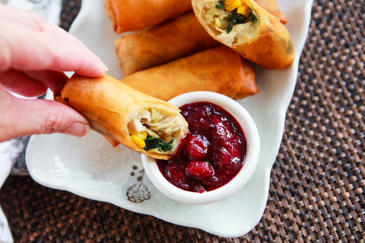 Thanksgiving Leftovers Crispy Egg Rolls Recipe