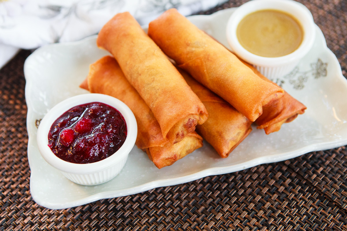 Thanksgiving Leftovers Crispy Egg Rolls Recipe