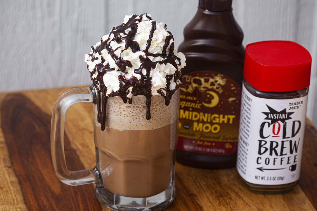 Mocha Frappuccino Recipe using Trader Joe's Instant Cold Brew Coffee