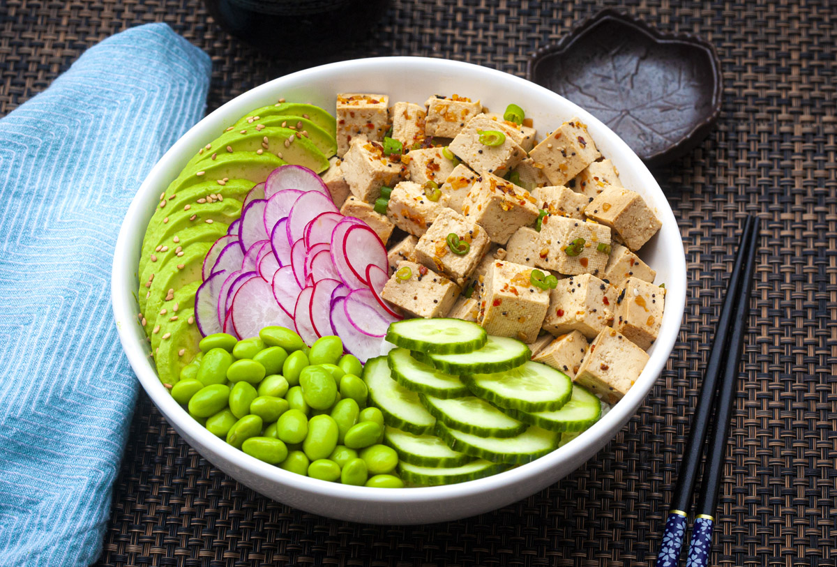 Trader Joe’s Tofu Poke Bowl Vegan Recipe