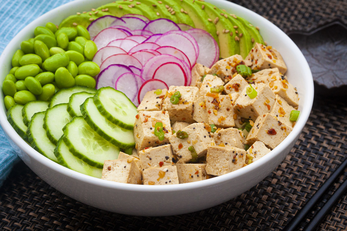 Trader Joe’s Tofu Poke Bowl Vegan Recipe