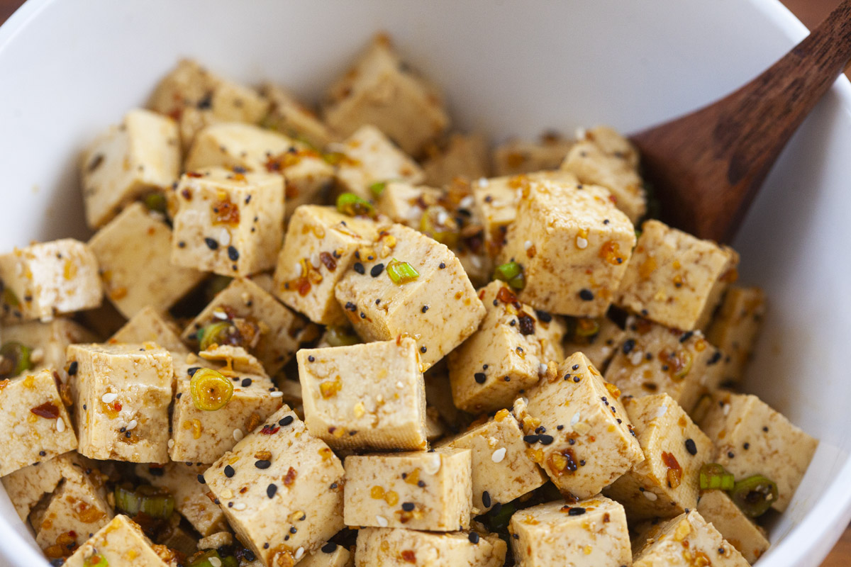 Trader Joe’s Tofu Poke Bowl Vegan Recipe