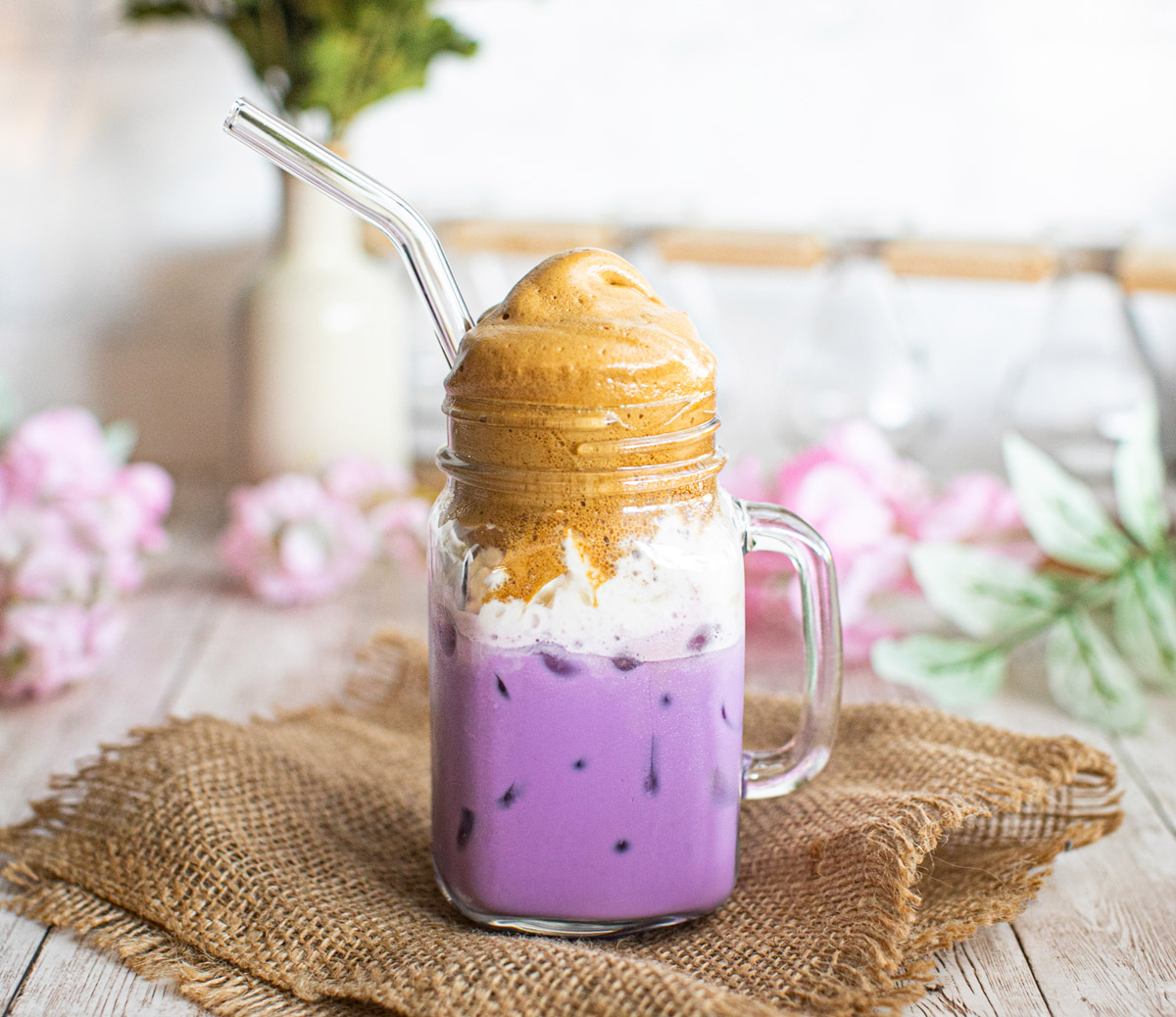 Ube Dalgona Whipped Coffee Recipe