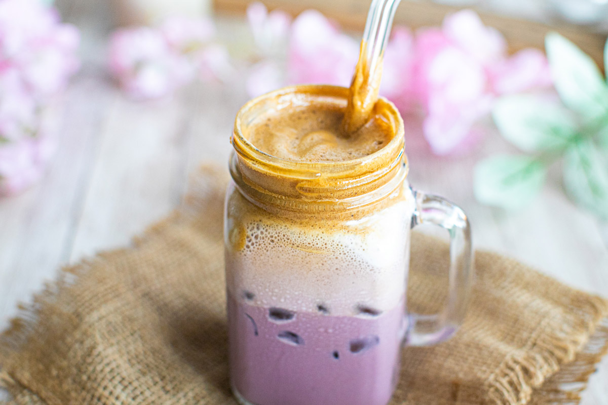 Ube Dalgona Whipped Coffee Recipe