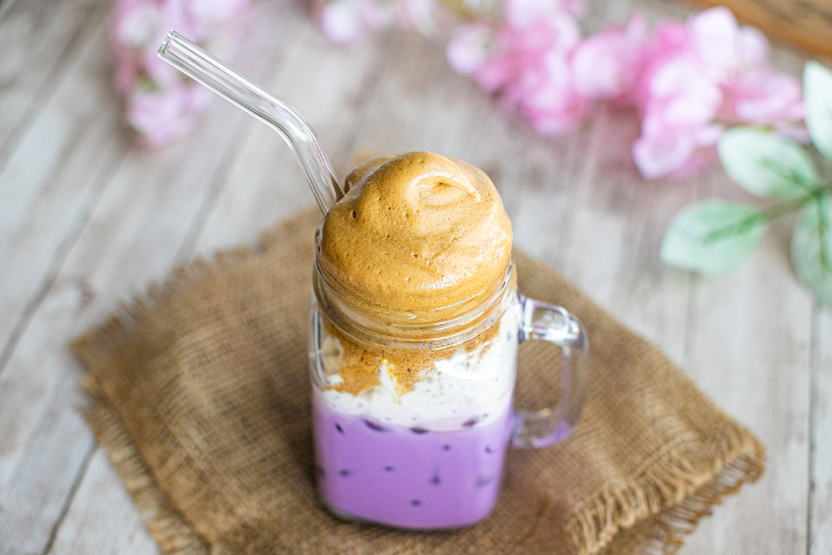 Ube Dalgona Whipped Coffee Recipe