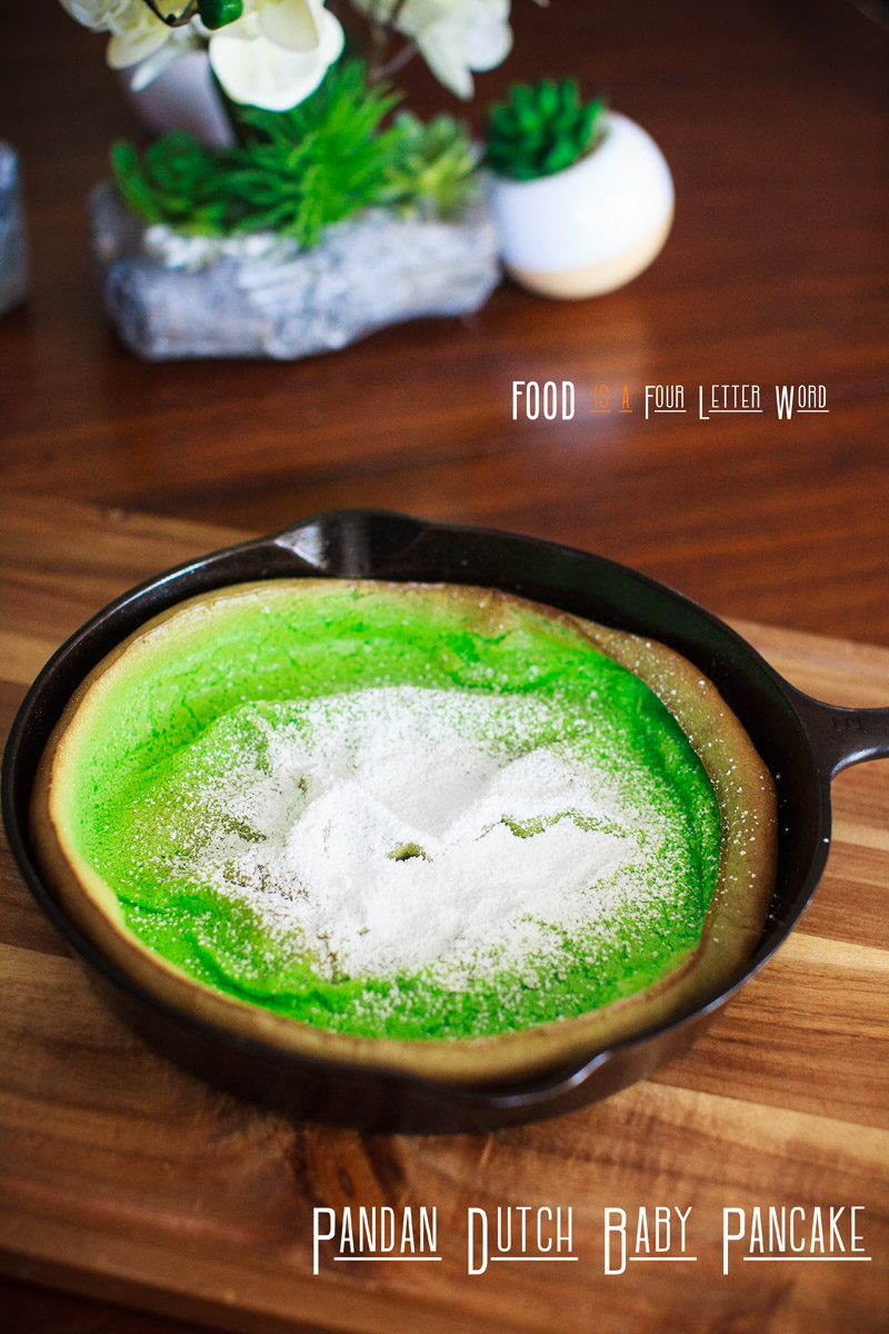 Pandan Dutch Baby Pancake Recipe