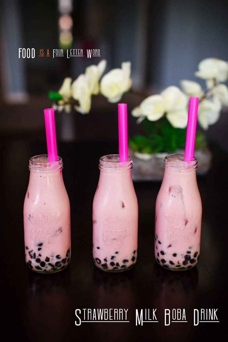 Strawberry Milk Boba Drink Recipe - Caffeine Free